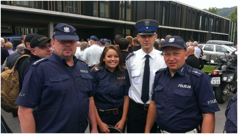 Międzynarodowy Marsz Policjantów - policja Puck