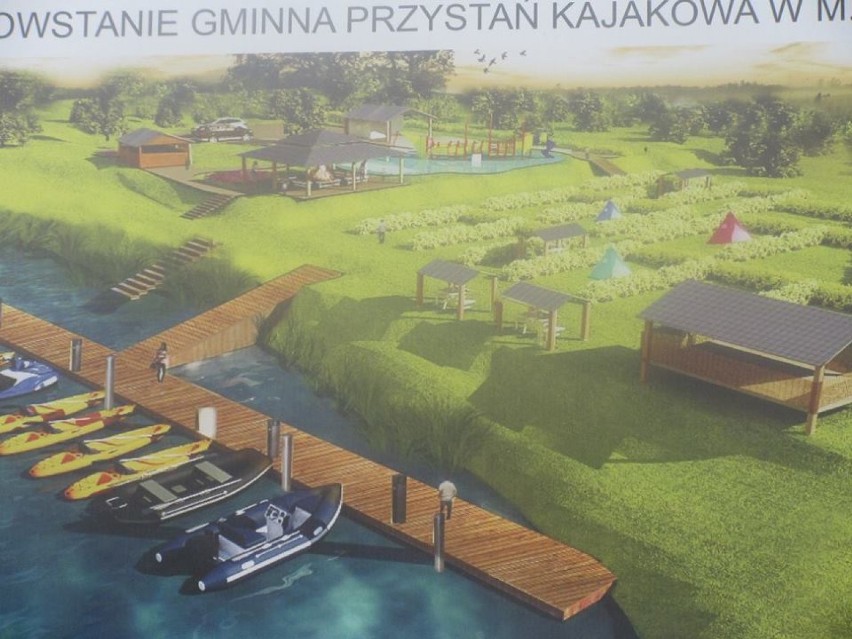 W Chobieni budują nową przystań kajakową na brzegu Odry