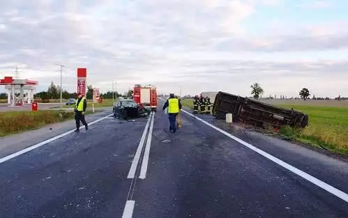 Wypadek w Browinie koło Torunia. DK 91 zablokowana