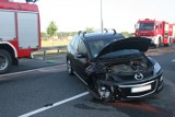 Wypadek z udziałem trzech samochodów na A1 w Nowych Marzach [zdjęcia]