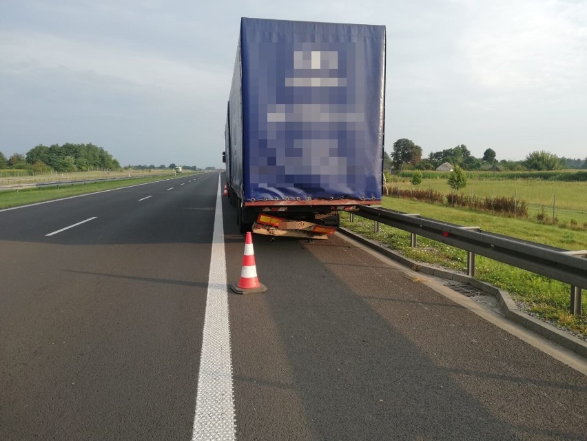 Wypadek na autostradzie A1 na odcinku Włocławek - Kutno