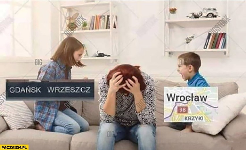 Zobacz na kolejnych slajdach memy o Wrocławiu - posługuj się...