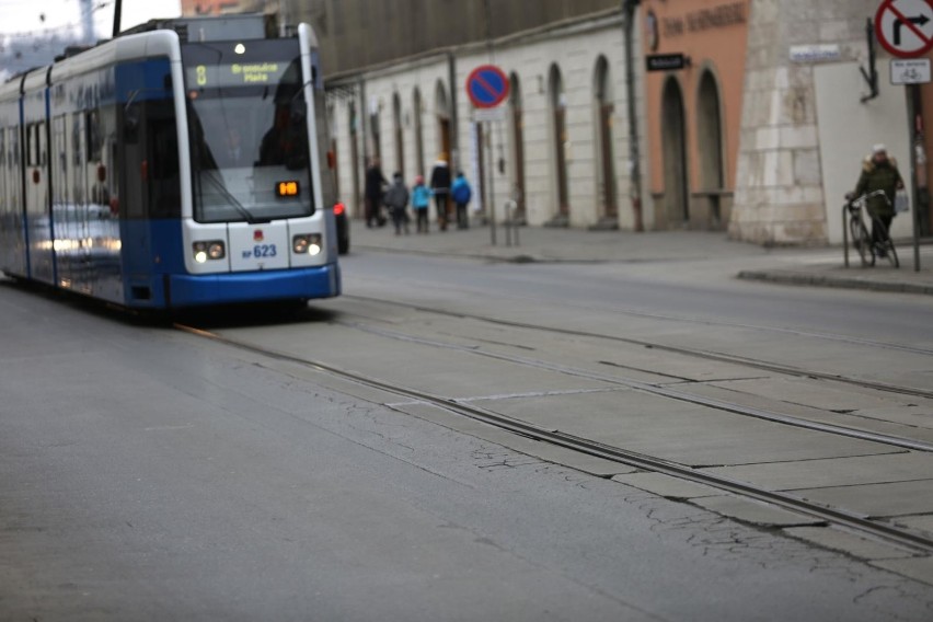 Okazało się, że torowisko tramwajowe w ul. Krakowskiej...