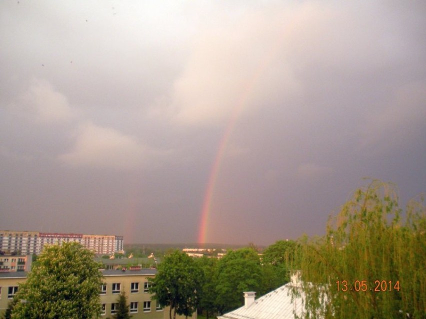 To zdjęcie tęczy w Białymstoku przysłała nam Agnieszka
