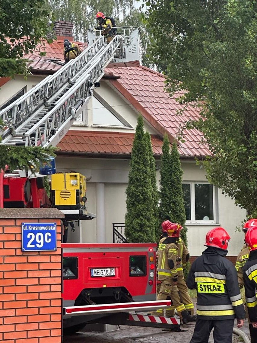 Pożar przedszkola w Warszawie