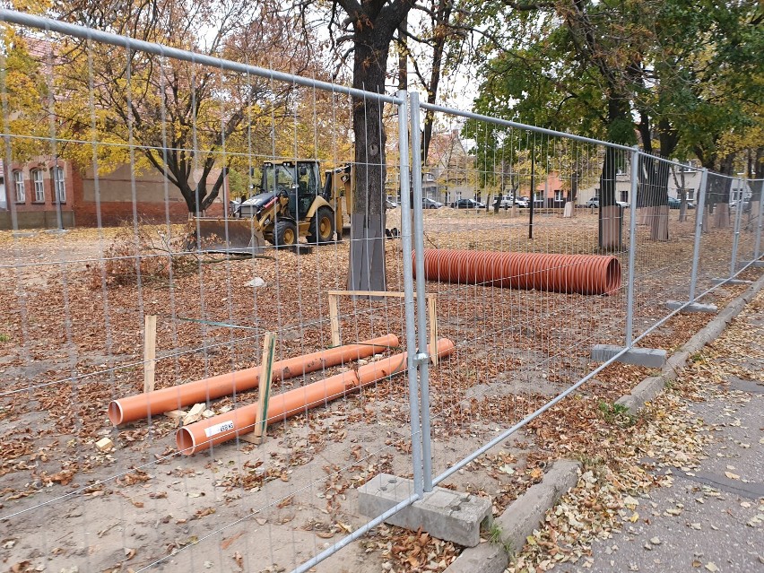 Budowa nowego terenu parkowego w Zaborowie