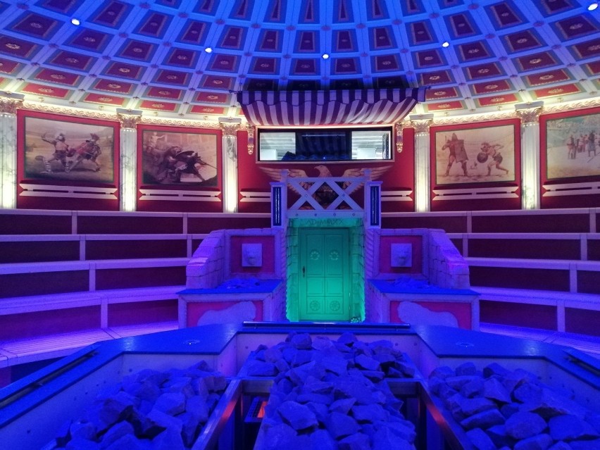 Największa sauna na świecie jest w Polsce. To Colosseum w Czeladzi w woj. śląskim, w saunarium Pałac Saturna Termy Rzymskie
