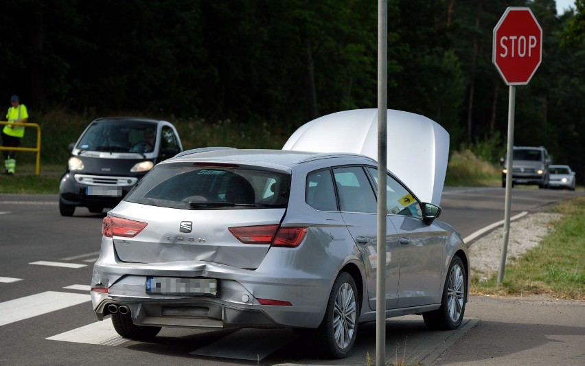 Zderzenie na drodze wojewódzkiej 235 między Chojnicami a Brusami w środę 19.08.2020