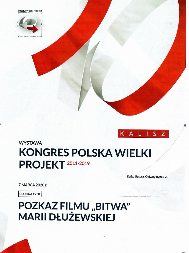 Polska Wielki Projekt - wystawa patriotyczna w kaliskim ratuszu