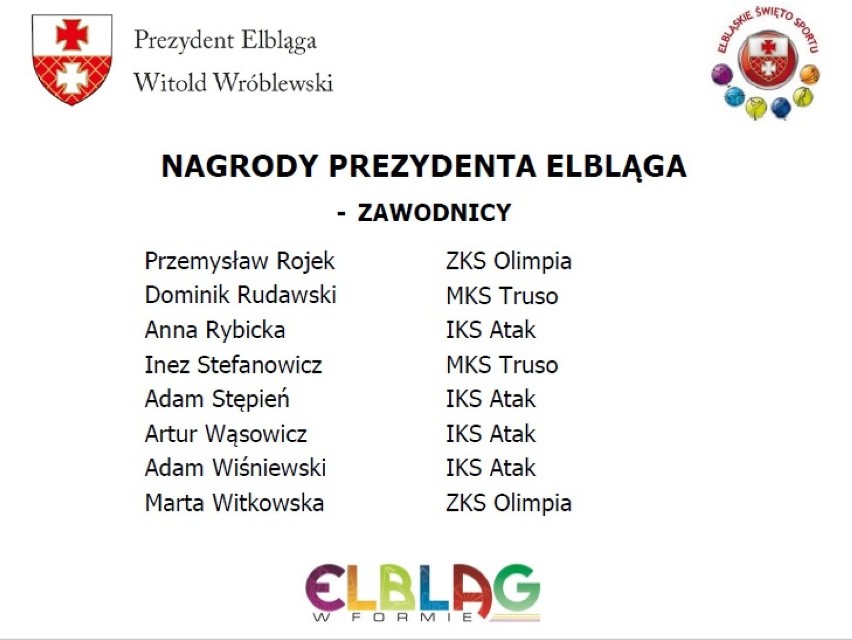 Elbląg. Nagrody prezydenta Elbląga dla najlepszych sportowców. "Ubiegły rok był udany dla elbląksiego sportu"