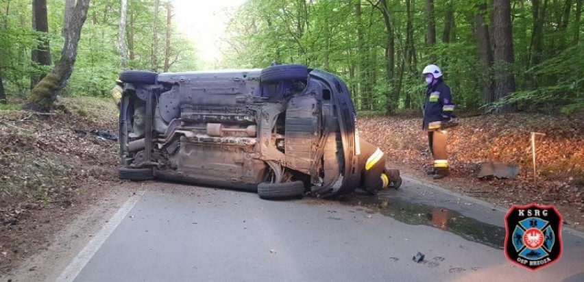 Kierowca renault tak pędził drogą powiatową do Piecek pod...