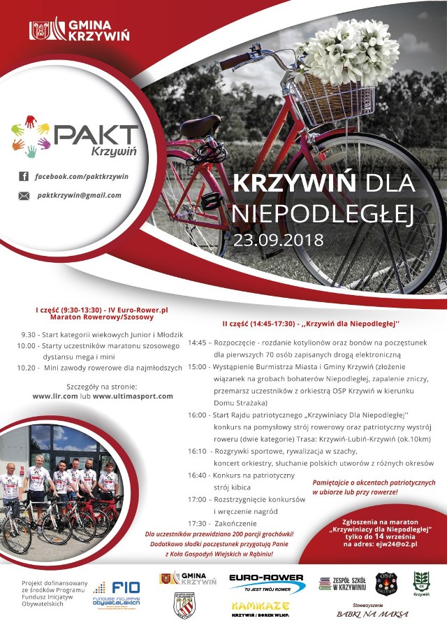 Rajd Patriotyczny "Krzywiń dla Niepodległej"