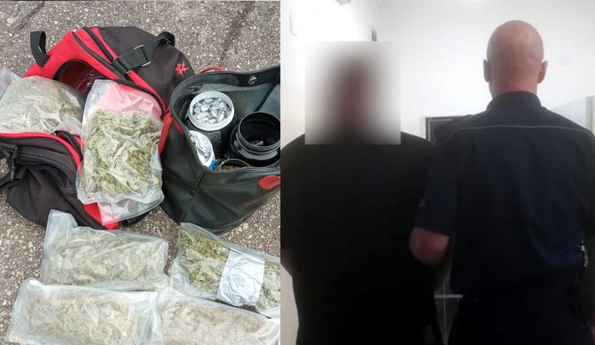 Malbork. 31-latek aresztowany na trzy miesiące w sprawie narkotyków. Policja znalazła kilogram środków odurzających