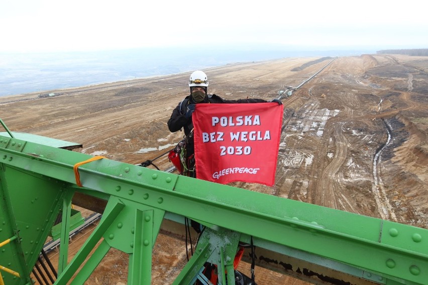 "Nielegalne działania Greenpeace" pod takim hasłem odbyła się dzisiejsza konferencja prasowa PGE w kopalni Turów