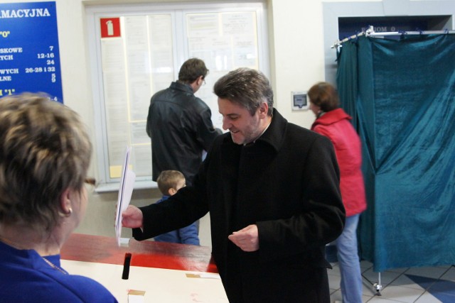 Janusz Pęcherz głosował w Obwodowej Komisji Wyborczej nr 24 przy ulicy Polnej