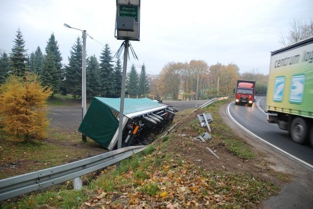 Niebezpieczna trasa w Olbięcinie.