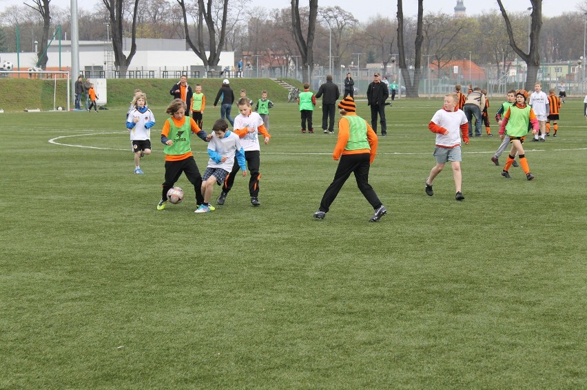 Głogów: Młodzi piłkarze na boisku (Foto)
