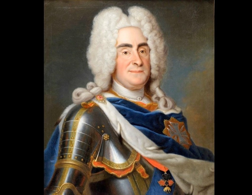 August II Mocny. Portret króla autorstwa Louisa de Silvestre