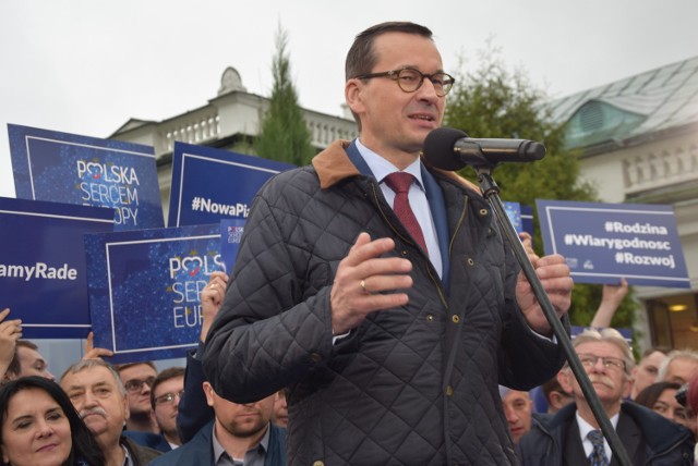 Mateusz Morawiecki w  Sieradzu. Surowe kary za pedofilię