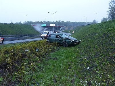 Wypadek na A4 Katowice
