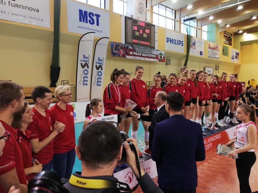 Finał Mistrzostw Polski Juniorek Kętrzyn 2019. Wicemistrzostwo SPS Volley Piła! Pilanki wśród najlepszych zawodniczek turnieju [ZDJĘCIA]