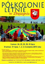 Program zajęć półkolonii letnich 2019 - Turnus II. „Zbąszyń – najpiękniejsze miasto nad jeziorem”