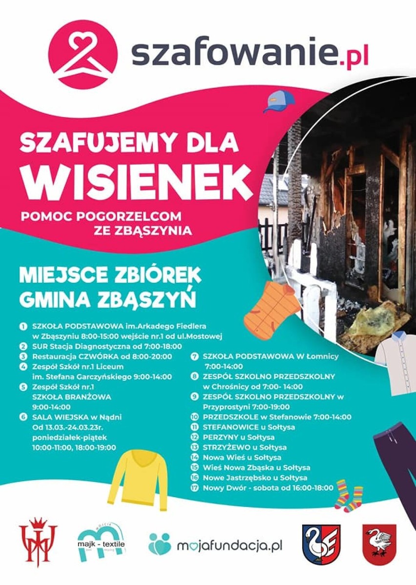 "Szafujemy dla Wisienek" - zbiórka odzieży i tekstyliów...