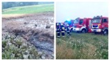 Rozszczelnienie rurociągu „Przyjaźń” w powiecie włocławskim. 11 zastępów straży pożarnej w akcji. Zdjęcia