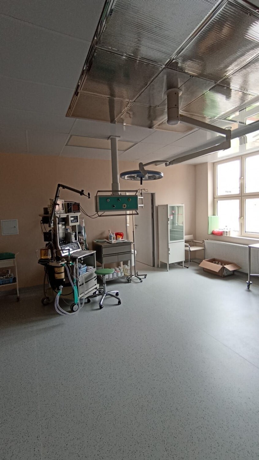 Szpital w Szczecinku, trwa tu teraz remont oddziału...