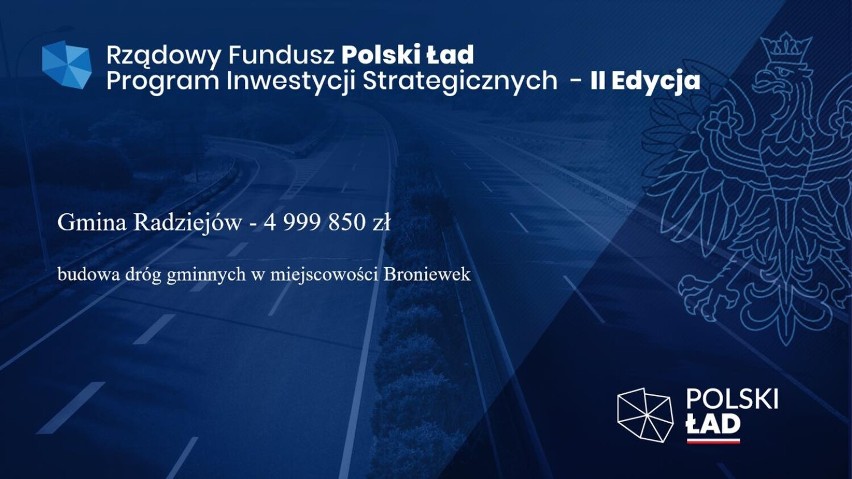 Ponad 50 milionów złotych dla gmin powiatu radziejowskiego z Rządowego Funduszu Polski Ład [zdjęcia]