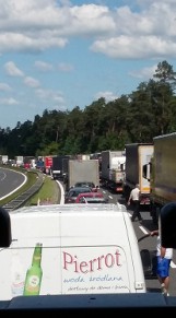 Wypadek na A4 w Gliwicach: Zderzyły się dwie ciażarówki. Autostrada zablokowana [ZDJĘCIA]