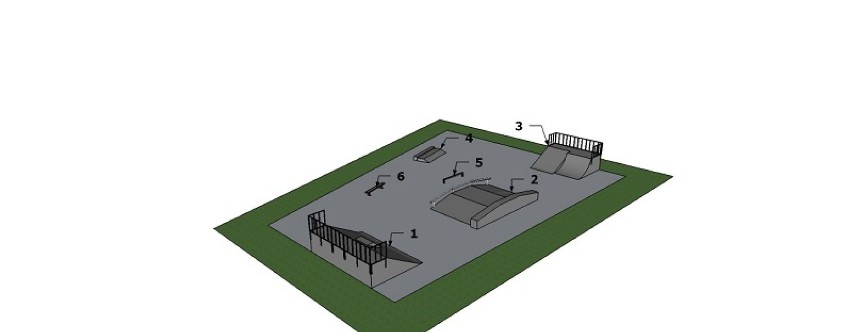 skatepark myszków wizualizacja zdjęcie