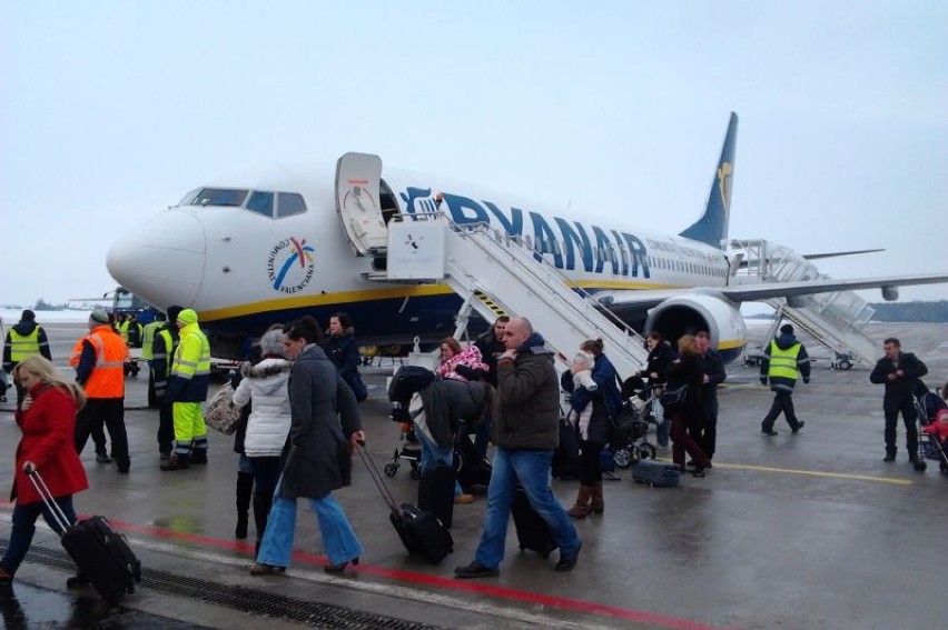 Pierwszy samolot linii Ryanair wylądował na lotnisku Lublin