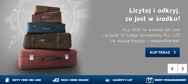 LOT AUKCJA BAGAŻY PASAŻERÓW. Licytacja już 15 lutego