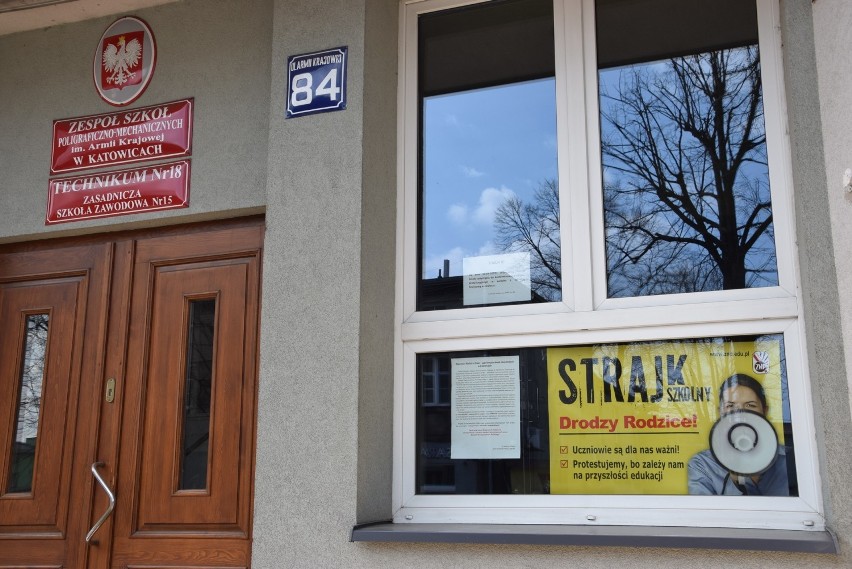 Strajk nauczycieli w Katowicach