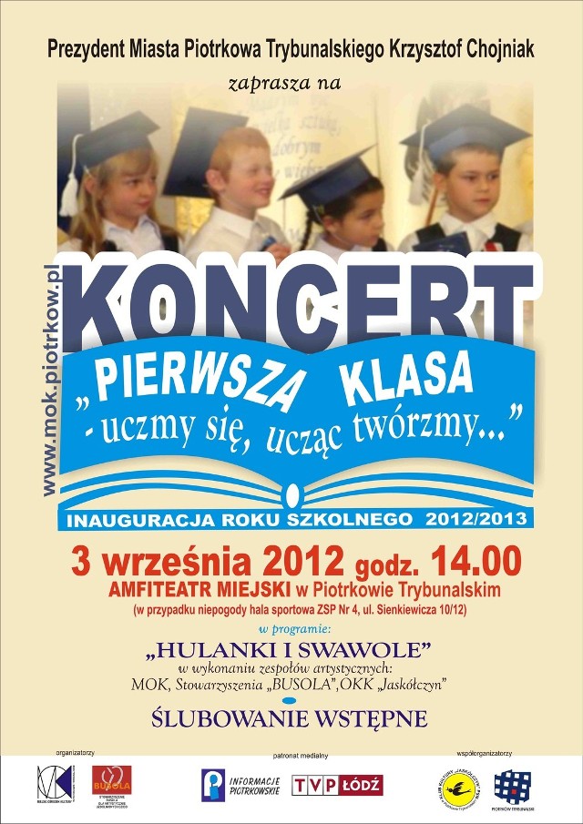 MOK zaprasza na koncert i ślubowanie uczniów klas pierwszych