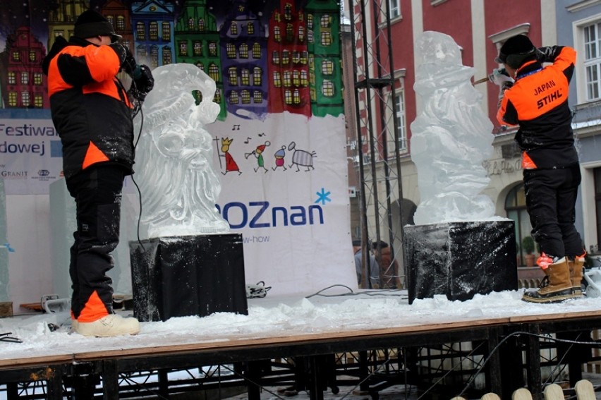 rzeźby lodowe w Poznaniu, międzynarodowy festiwal rzeźby...