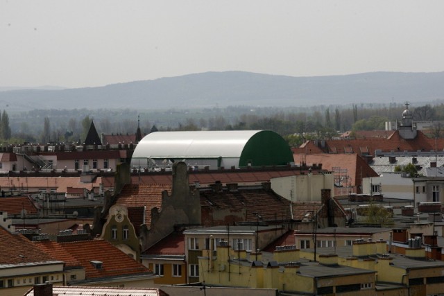 Panorama Legnicy z wieży św. Jadwigi