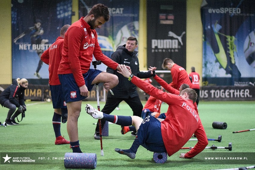 Wisła Kraków. Siedmiu zawodników "Białej Gwiazdy" na pierwszym w tym roku zgrupowaniu kadry w amp futbolu [ZDJĘCIA]