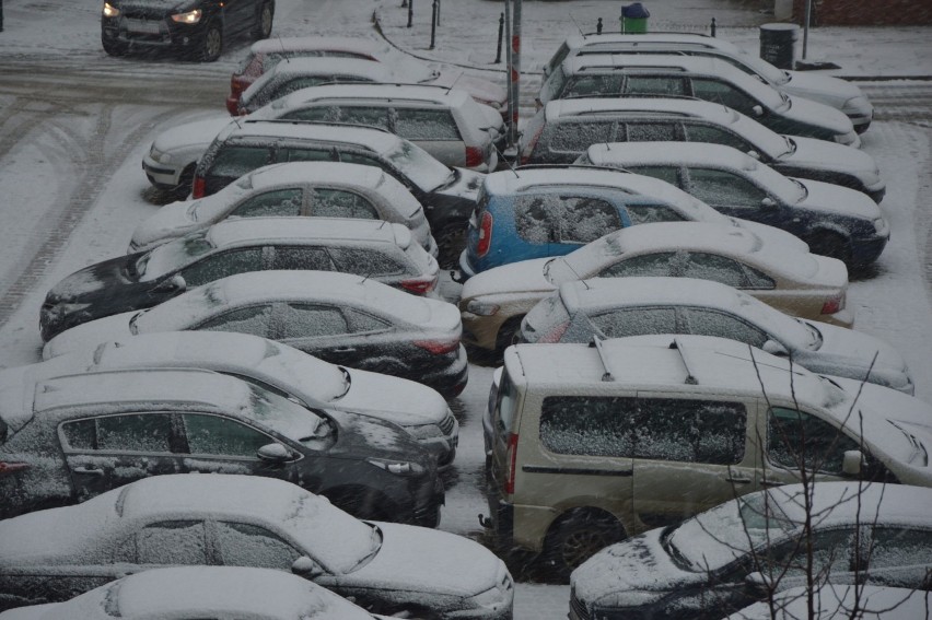 Śnieg sparaliżował ruch w Szczecinie za kilka godzin [ZDJĘCIA]