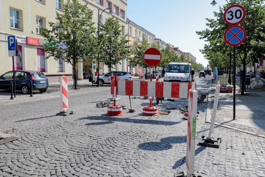 Sierpień 2020. Remonty ulic w Białymstoku