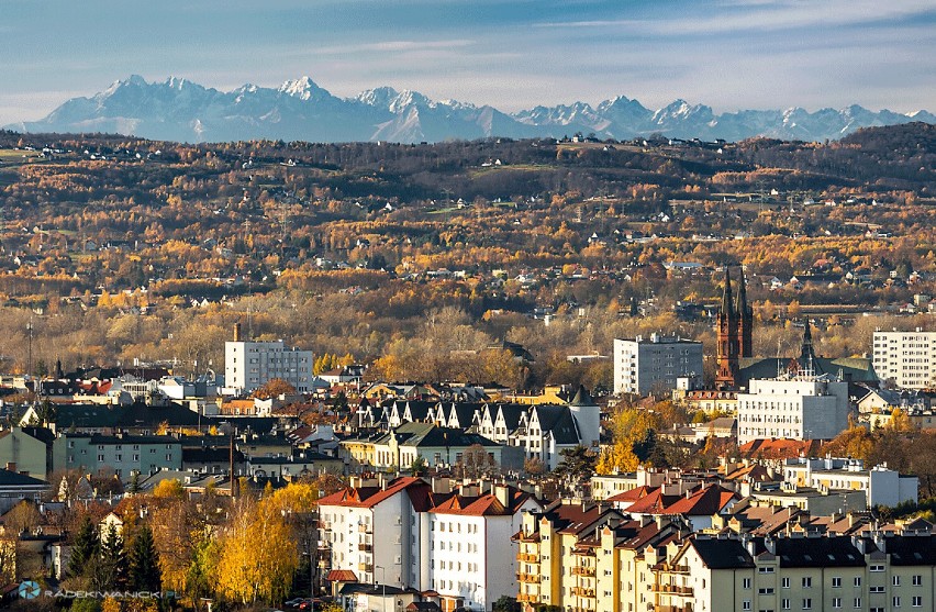 Widok na Tatry z Tarnowa