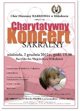 ZAPOWIEDŹ: Chór mieszany Harmonia z Mikołowa organizuje koncert charytatywny dla małej Anitki