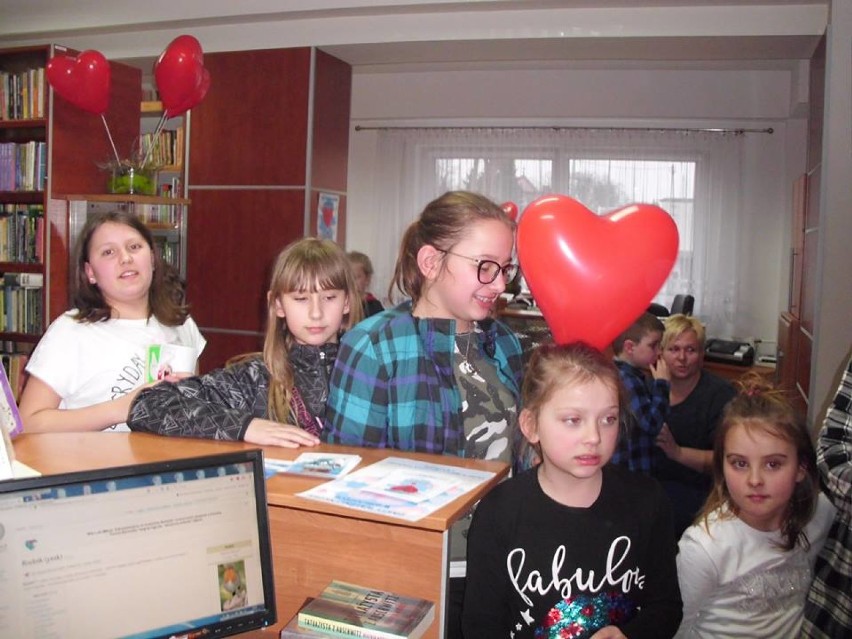 Walentynki w Gminnej Bibliotece Publicznej w Kuślinie