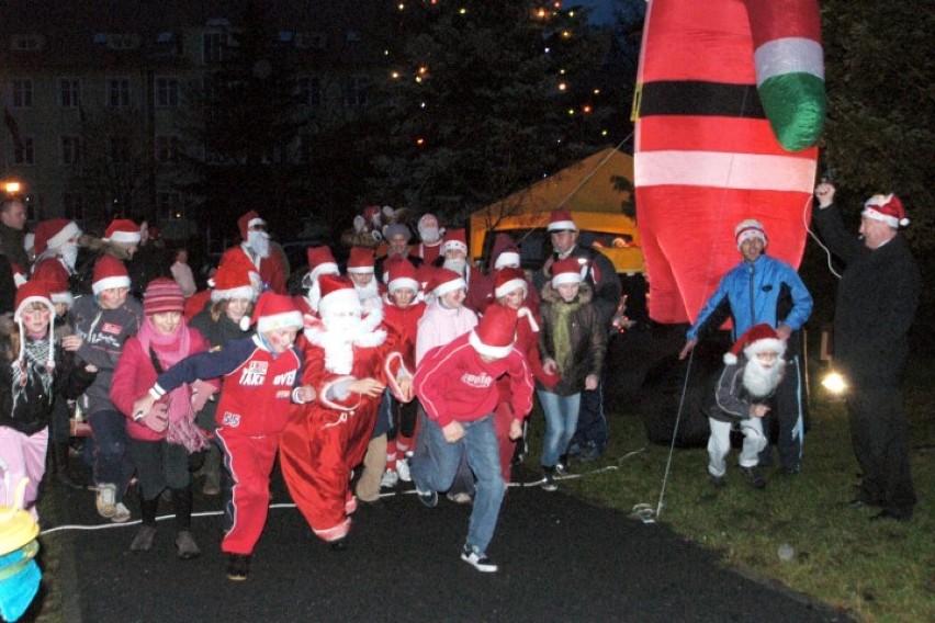 Bieg Mikołajów zorganizowany w Krośnie Odrzańskim.