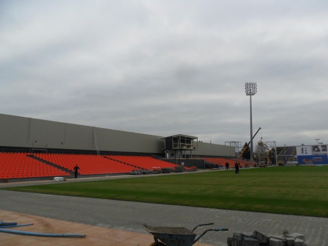 Budowa stadionu - listopad 2015 r.