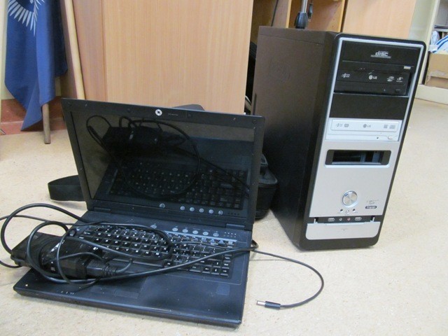 Komputery zabezpieczone przez Policję