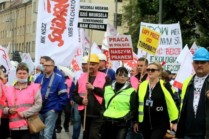 Górnicy wyszli na ulice Wrocławia 26 maja 2021