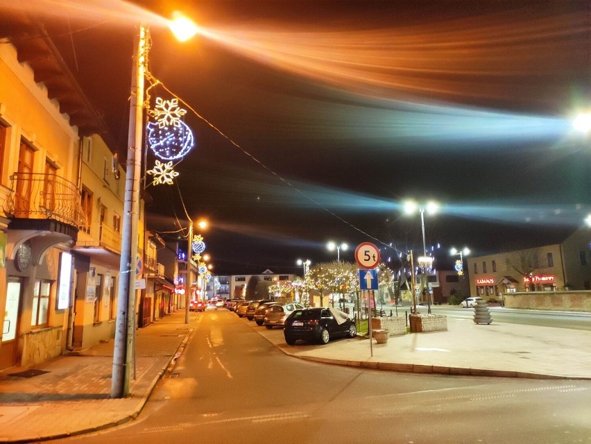 Iluminacje świąteczne w Czarny Dunajcu