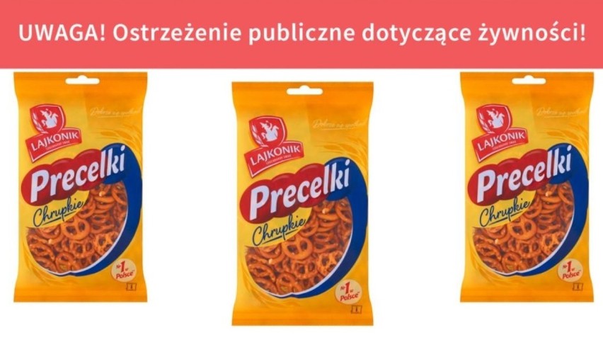 Wycofują ze sklepów precelki Lajkonik. Znaleziono w nich kawałki metalu!